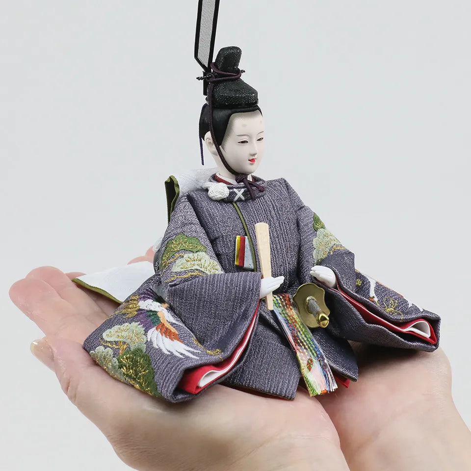 鶴の藤 【陽だまり飾台・梅かすみ屏風】