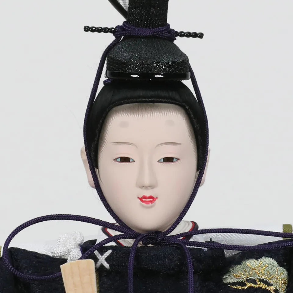 鶴の古代 【木目飾台・彩光屏風】