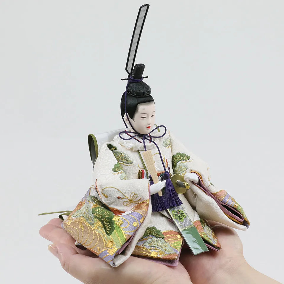 鶴の春 【和楽収納飾台・屛風】