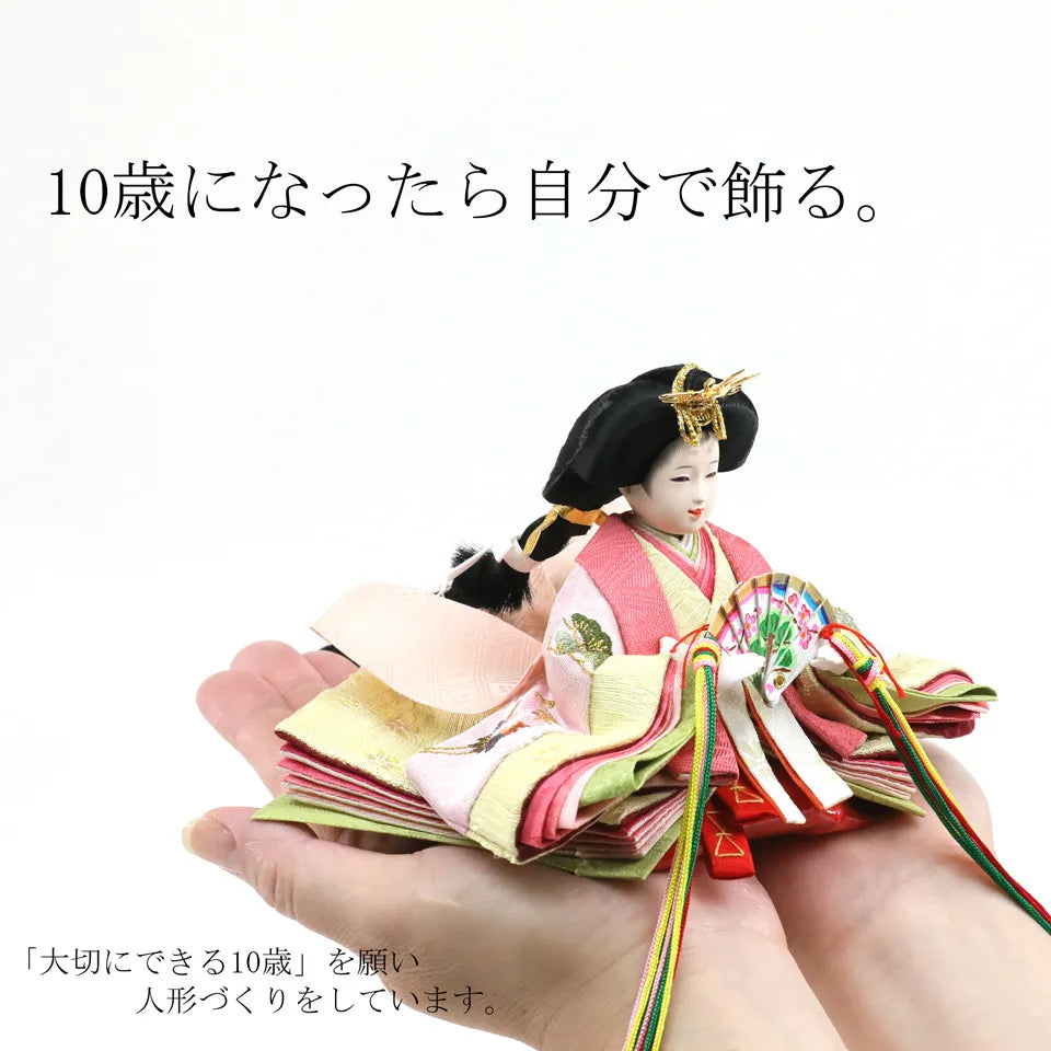 鶴の白 【陽だまり飾台・円金屏風】