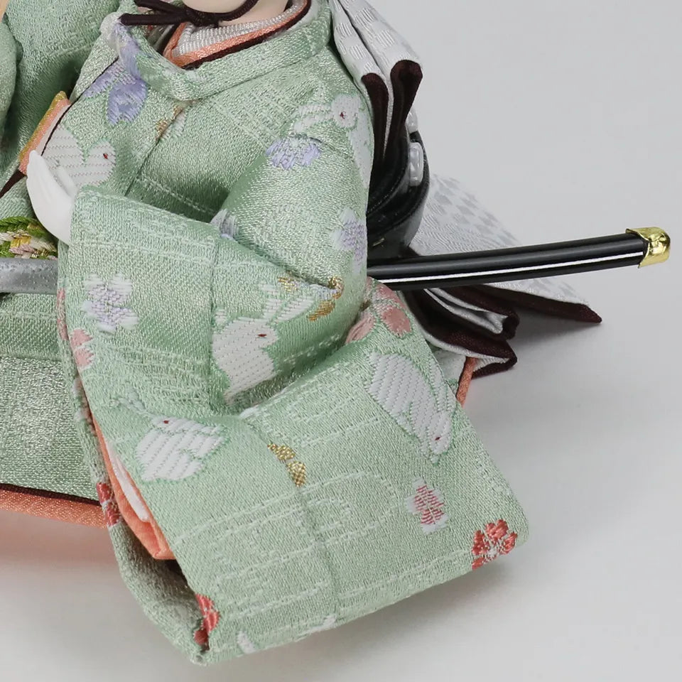 兎　【わのか収納飾台・梅かすみ屏風】