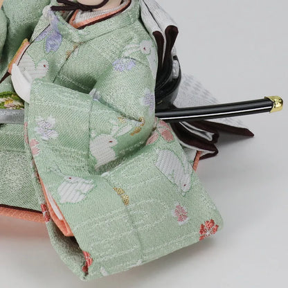 兎　【わのか収納飾台・梅かすみ屏風】