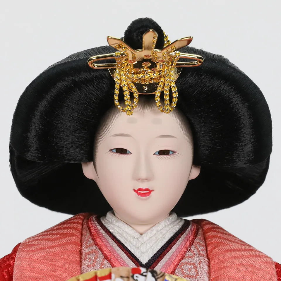 鶴の古代　【和楽収納飾台・屛風】