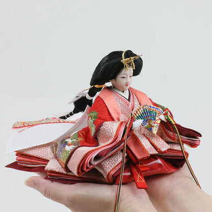 鶴の古代　【和楽収納飾台・屛風】
