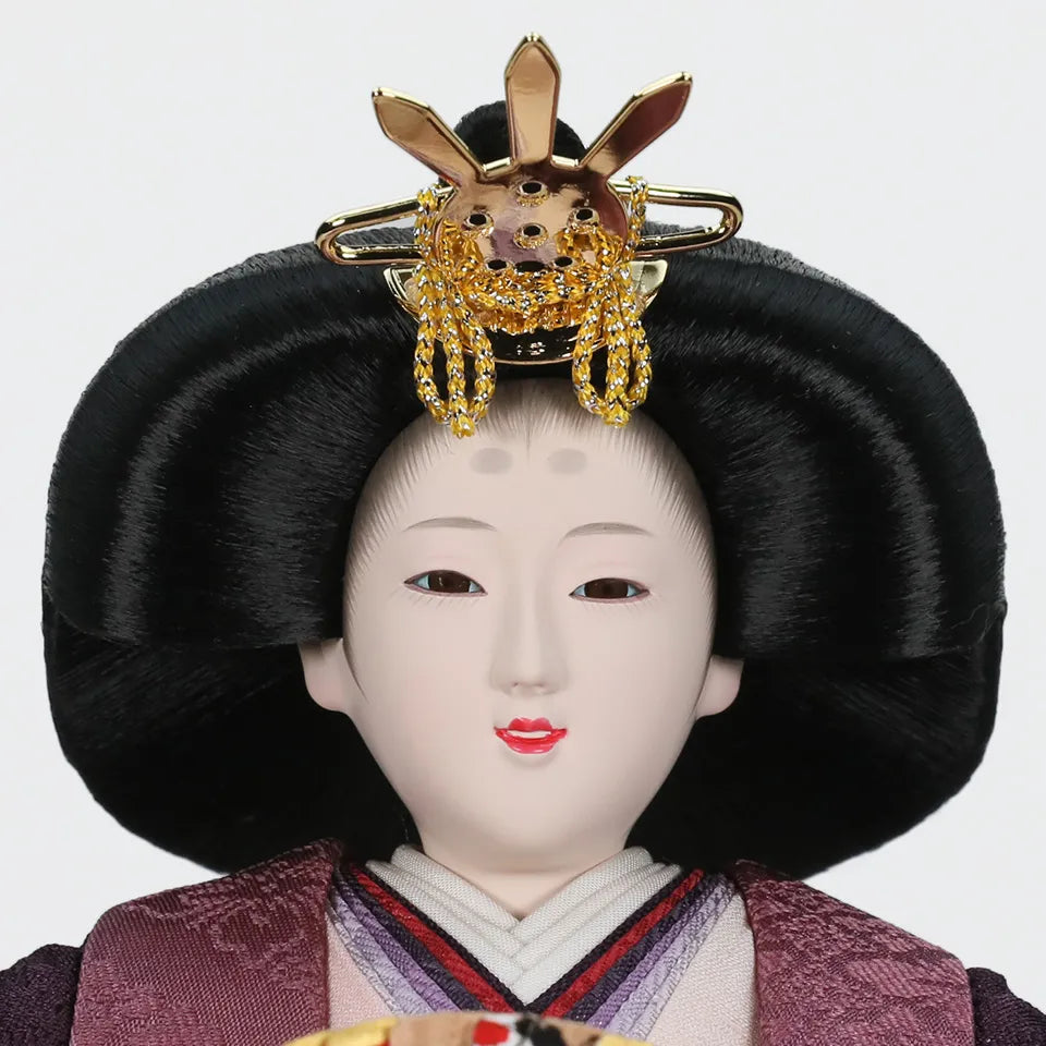 鶴の草木染　【和楽収納飾台・屛風】