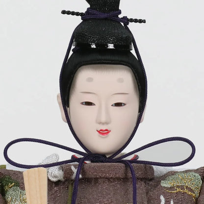 鶴の草木染　【和楽収納飾台・屛風】