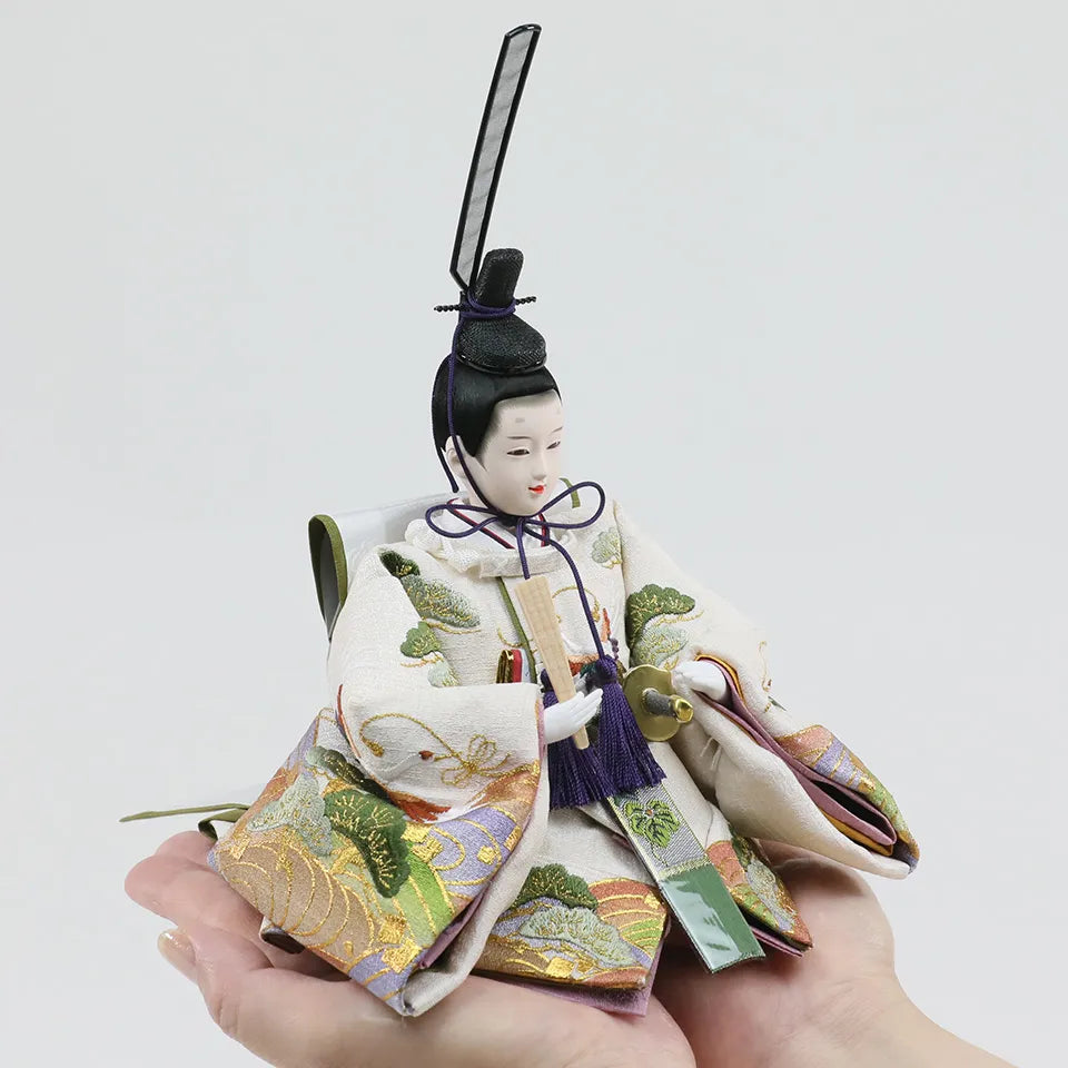 鶴の春　【喜楽収納飾台・屏風】