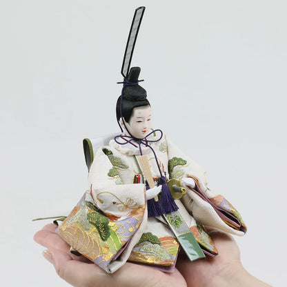 鶴の春　【喜楽収納飾台・屏風】