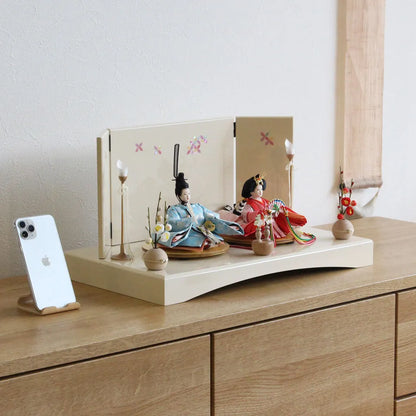 あお桜　【アーチ飾台・七宝屏風】