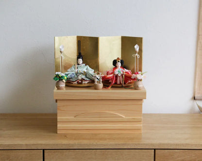 小うさぎ　【桧収納・円金屏風】