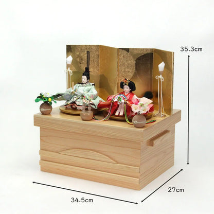 小うさぎ　【桧収納・円金屏風】