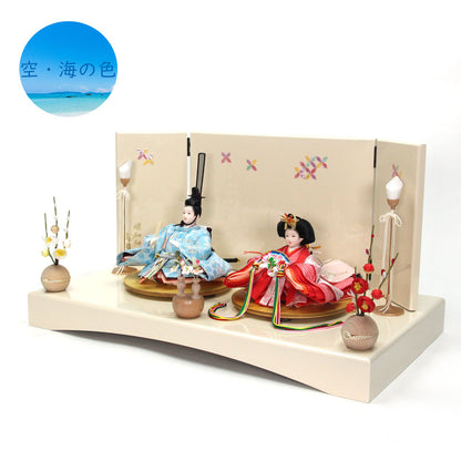 あお桜　【アーチ飾台・七宝屏風】