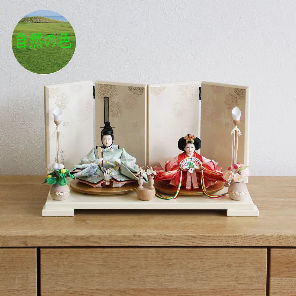 小うさぎ　【小春日飾台・花萌屏風】