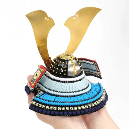 平安兜・青【桧収納・円金屏風】