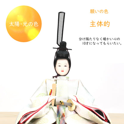 しずか　【円収納飾台・円金屏風】