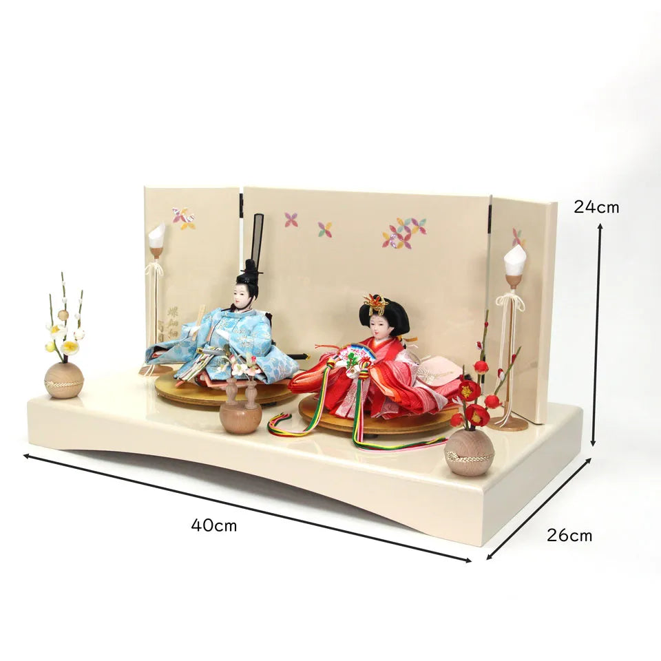 あお桜　【アーチ飾台・七宝屏風】